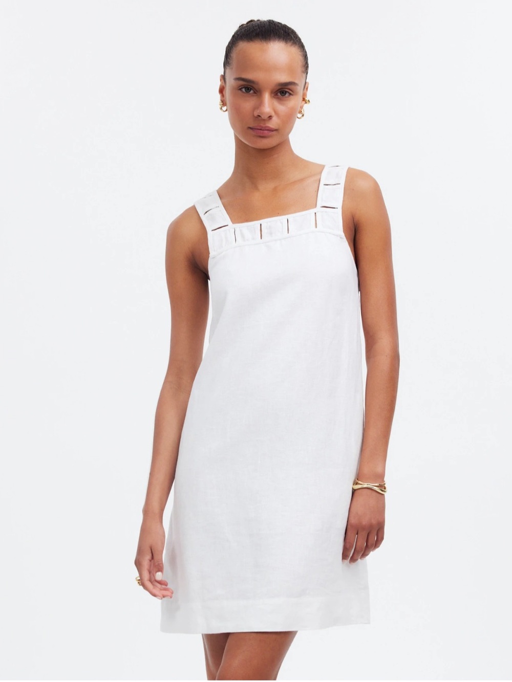 Madewell Dress 0 Linen White
